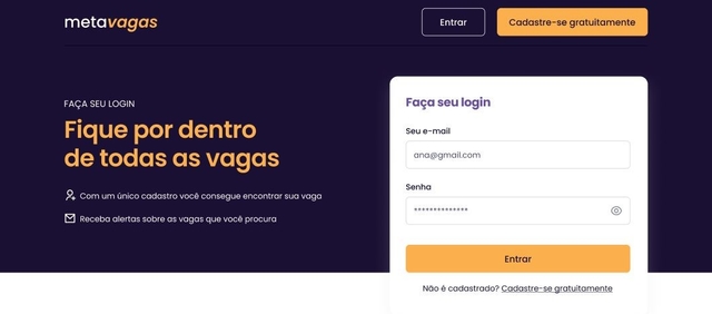 Card Metavagas – Projeto Fullstack